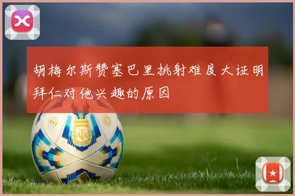 胡梅尔斯赞塞巴里挑射难度大证明拜仁对他兴趣的原因